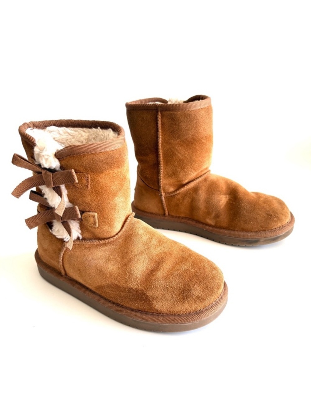 UGG Koolaburra Victoria Short Boots with Bow Accent